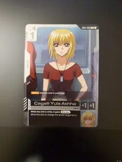 GUNDAM Card Game GD01-096 Cagalli Yula Athha R Foil - Image 1