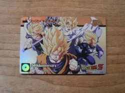 Prism Flash Card - DRAGON BALL Z - 50TH Anniversary JUMP - Fan Card - CARDDASS - Image 1