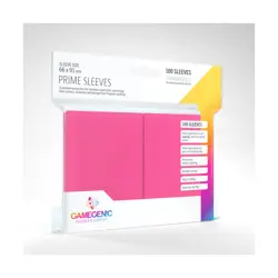 GameGenic Card Protection Prime Sleeves - Pink (100) New - Image 1