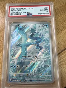 Pokemon TCG Articuno Card Journey Together 161/159 Special Illustration PSA 10 - Image 1