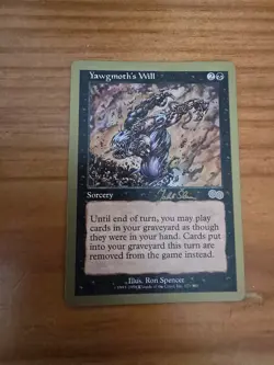 MTG 1999 World Championships Deck YAWGMOTH'S WILL Sorcery Gold Border - Image 1