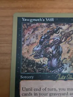 MTG 1999 World Championships Deck YAWGMOTH'S WILL Sorcery Gold Border - Image 2