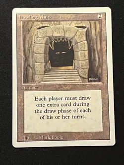 Magic The Gathering REVISED EDITION HOWLING MINE artifact card MTG - Image 1