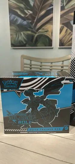 Brand New Pokemon Black Bolt ETB & Binder Collection - Unova Region Pokemon - Image 1
