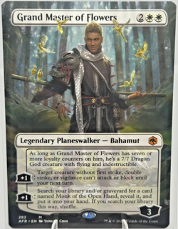 MTG Grand Master of Flowers (Borderless) Planeswalker LP Forgotten Realms D&D - Image 1