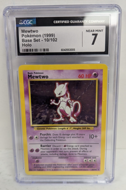 Mewto Pokemon (1999) Base Set - 10/102 Holo CGC 7 Near Mint - Image 2