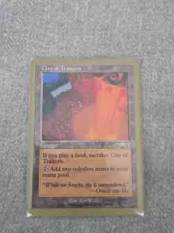 GOLD BORDER City Of Traitors MTG Cards WCD 1999: Kai Budde Card 2 - Image 1