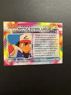 Pokemon TCG Battle Before Lunch Pokemon Topps Mewtwo Strikes Back 10 FOIL - Image 2