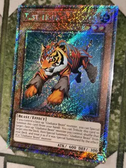 YuGiOh TEST TIGER Platinum Secret Rare RA03-EN189 - Image 1