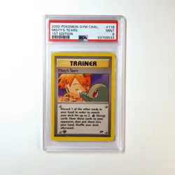 Pokemon PSA 10 1st Edition Misty's Tears Trainer 118 Gym Challenge - Image 1