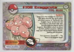 Exeggcute Topps Pokemon TV Animation Edition Series 2 #102 2000 0l4h - Image 2