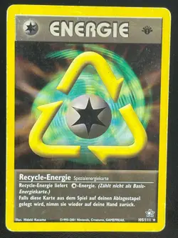 Recycle Energie 105/111 1st Edition Neo Genesis Deutsch VG Pokemon - Image 1
