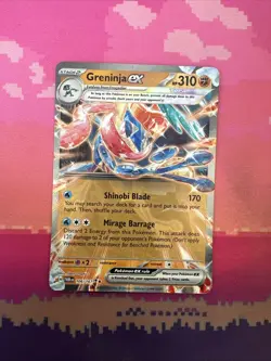 Pokemon Card Greninja ex 106/167 Double Rare Temporal Forces Near Mint - Image 1