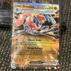 Pokemon Card Greninja ex 106/167 Double Rare Temporal Forces Near Mint - Image 1