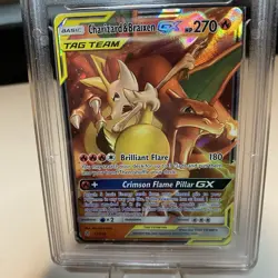 2019 Pokemon Sun & Moon Charizard & Braixen GX Cosmic Eclipse 22 Tag Team GMA 9 - Image 2