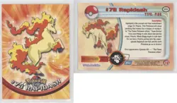 Rapidash Topps Pokemon TV Animation Edition Series 2 #78 2000 0l4h - Image 3