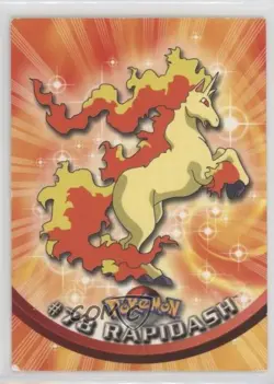 Rapidash Topps Pokemon TV Animation Edition Series 2 #78 2000 0l4h - Image 1