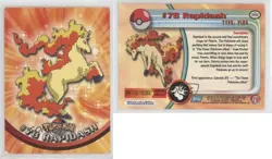 Rapidash Topps Pokemon TV Animation Edition Series 2 #78 2000 0l4h - Image 3