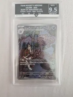 Team Rocket Weezing JP 105 slab graded 9.5 Mint+ Pokemon TCG Destined Rivals - Image 1