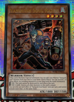 YuGiOh Vanquish Soul Razen WISU-EN016 Ultra Rare 1st Edition - Image 1