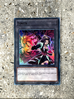 Yugioh TCG Token - Akiza & Black Rose Dragon TKN5-EN008 Foil Factory Sealed - Image 1