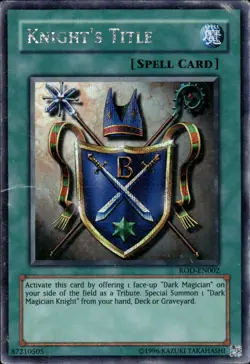 Knight's Title - Prismatic Secret Rare ROD-EN002 - HP - YuGiOh - Image 1