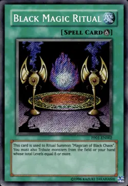 Black Magic Ritual - Secret Rare PP01-EN002 - MP - YuGiOh - Image 1