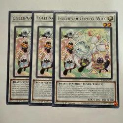 Lollipo Yummy Way 3x (playset) JUSH-EN021 Rare 1st Ed NM (READY TO SHIP!) YuGiOh - Image 1