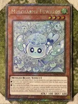 YuGiOh MULCHARMY FUWALOS Platinum Secret Rare RA04-EN050 - Image 2