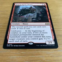 Raging Battle Mouse ~ Wilds of Eldraine [ NM ] [ Magic MTG ] Rare Card - Image 3