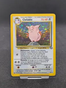 Clefable 1/64 Holo Jungle Set Pokemon Card WOTC LP/Played - Image 1