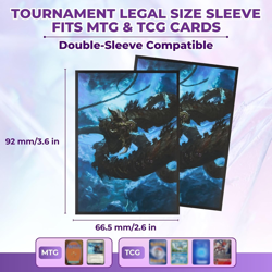MTG Card Sleeves - 100 Count | Ultra-Durable Matte Art Card Sleeves for Intense - Image 2