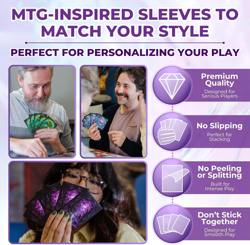 MTG Card Sleeves - 100 Count | Ultra-Durable Matte Art Card Sleeves for Intense - Image 4