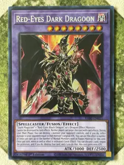 YuGiOh RED-EYES DARK DRAGOON Prismatic Collector’s Rare RA02-EN021 - Image 2