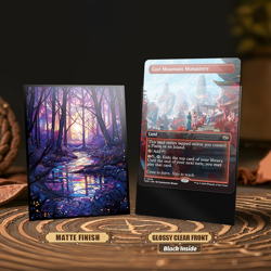 MTG Card Sleeves - Swamp - Ultra Clear Front & Matte Finish Back, 100 Count Stan - Image 3