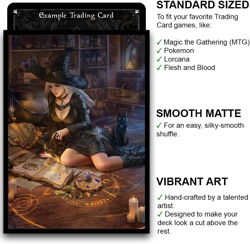 - Lilibeth'S Casual Conjuring - 100 Smooth Matte TCG Trading Card Sleeves - Fits - Image 3