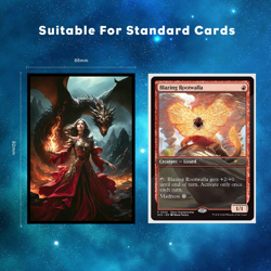 100Ct Matte Art Card Sleeves - Feel My Wrath, Perfect for MTG, TCG Cards - Image 2