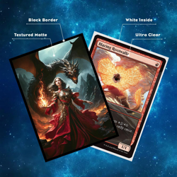 100Ct Matte Art Card Sleeves - Feel My Wrath, Perfect for MTG, TCG Cards - Image 3