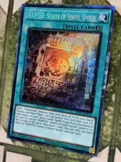 YuGiOh WANTED: SEEKER OF SINFUL SPOILS Prismatic Collector’s Rare RA03-EN074 - Image 1