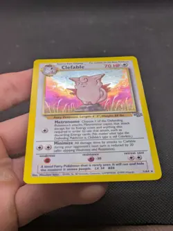 Clefable 1/64 Holo Jungle Set Pokemon Card WOTC NM - Image 3