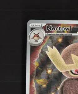 Noctowl SVP141 Scarlet & Violet Full Art Black Star Promo Holo Pokemon Card NM - Image 3