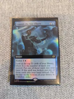 0325 Consult the Star Charts FOil EXTENDED ART Rare Edge of Eternities MTG EOE - Image 1