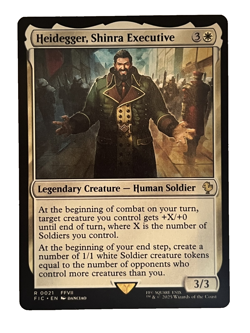 Heidegger, Shinra Executive #21 | NM | Final Fantasy Commander FIC | Magic MTG - Image 1