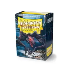Dragon Shield - Matte Sleeves 100 Black Standard Size, MTG, Pokemon 15% multibuy - Image 1