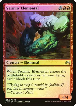 MTG Seismic Elemental FOIL NM Magic Origins ORI Magic Gathering card - Image 1