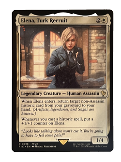 Elena, Turk Recruit #18 | Near Mint | Final Fantasy FIC | Magic MTG - Image 1