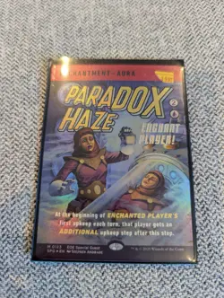 MTG Paradox Haze (0123) FOIL Borderless Poster EoE Special Guest - Image 1