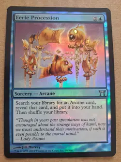 MTG FOIL Eerie Procession - Champions of Kamigawa #58 - Image 1