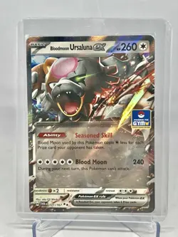 Bloodmoon Ursaluna EX Stamped Asia Exclusive GYM 141/167 Pokemon TCG NM - Image 1