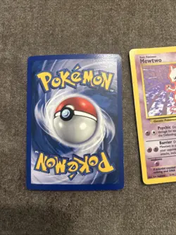 Vintage Pokemon Lot Alakazam Holo Shadowless Mewtwo Base 2 Holo - Image 4